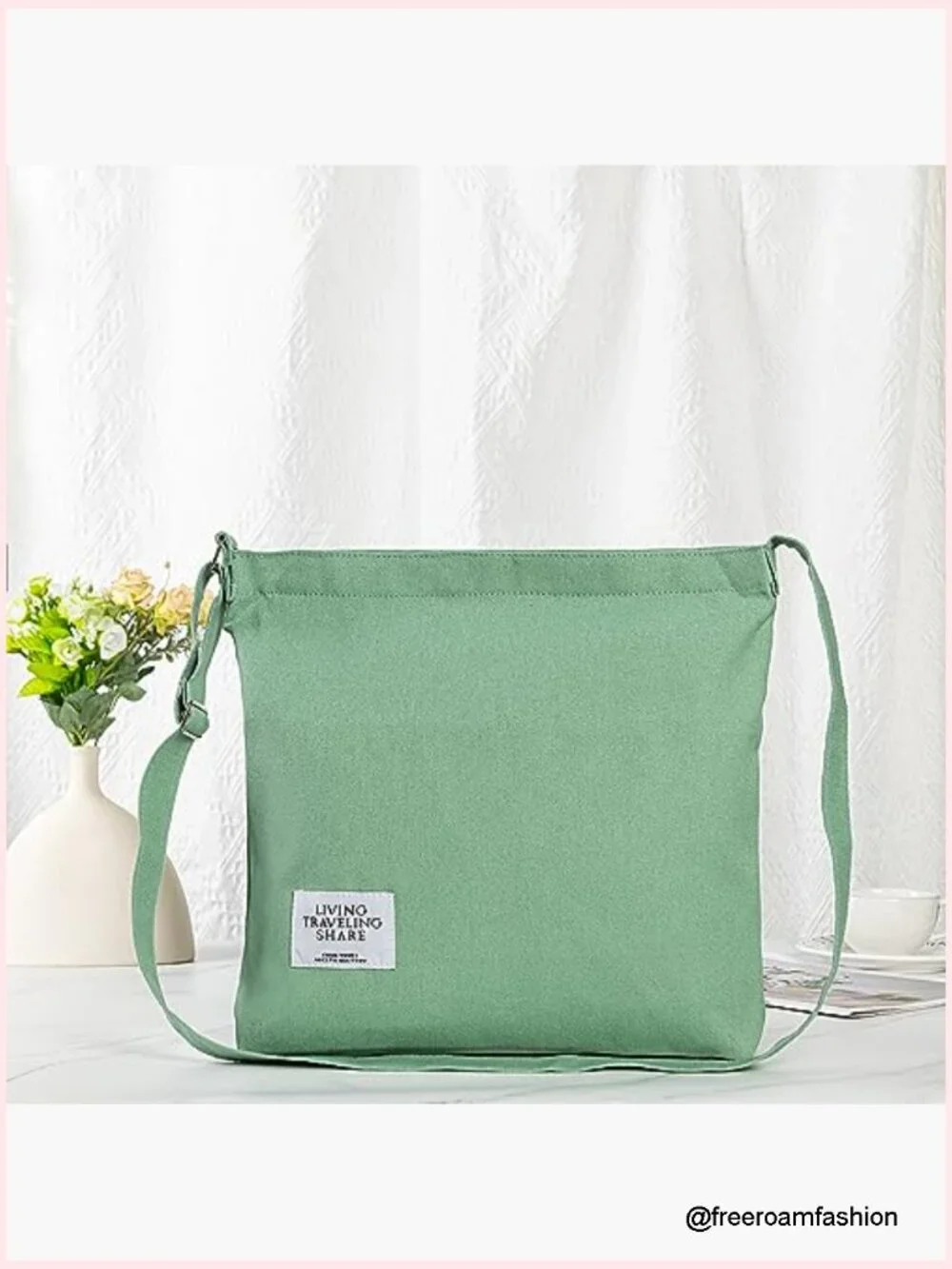 Canvas Hobo Crossbody Handbag Large Capacity Casual Tote Shoulder Bag